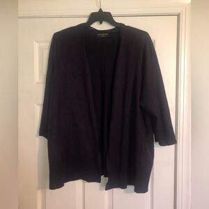 Lane Bryant Navy Blue 3/4 sleeve Open Front Cardigan Size 24/26